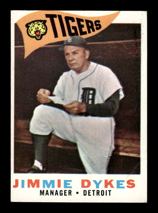 1960 Topps #214 Jimmie Dykes - Detroit Tigers EX