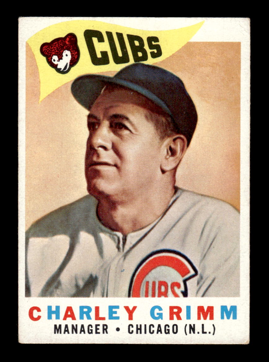 1960 Topps #217 Charlie Grimm - Chicago Cubs EX