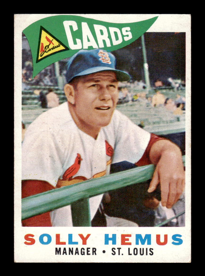 1960 Topps #218 Solly Hemus - St. Louis Cardinals EX