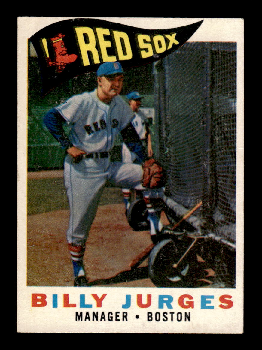 1960 Topps #220 Billy Jurges - Boston Red Sox VGEX