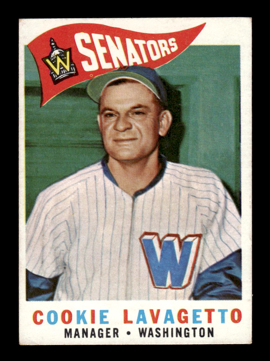 1960 Topps #221 Cookie Lavagetto - Washington Senators EX