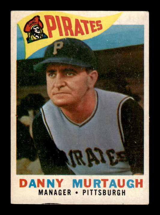 1960 Topps #223 Danny Murtaugh - Pittsburgh Pirates EX