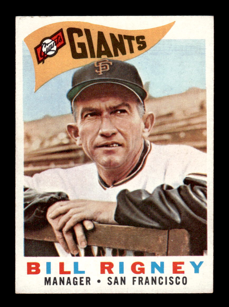 1960 Topps #225 Bill Rigney - San Francisco Giants EX