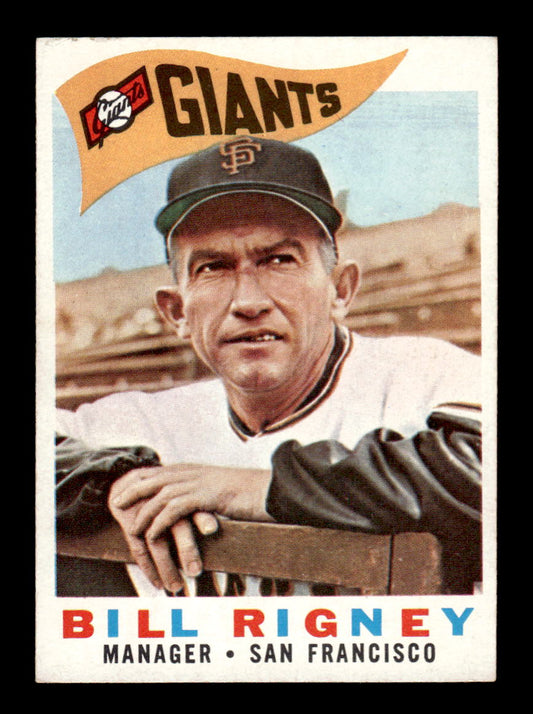 1960 Topps #225 Bill Rigney - San Francisco Giants EX