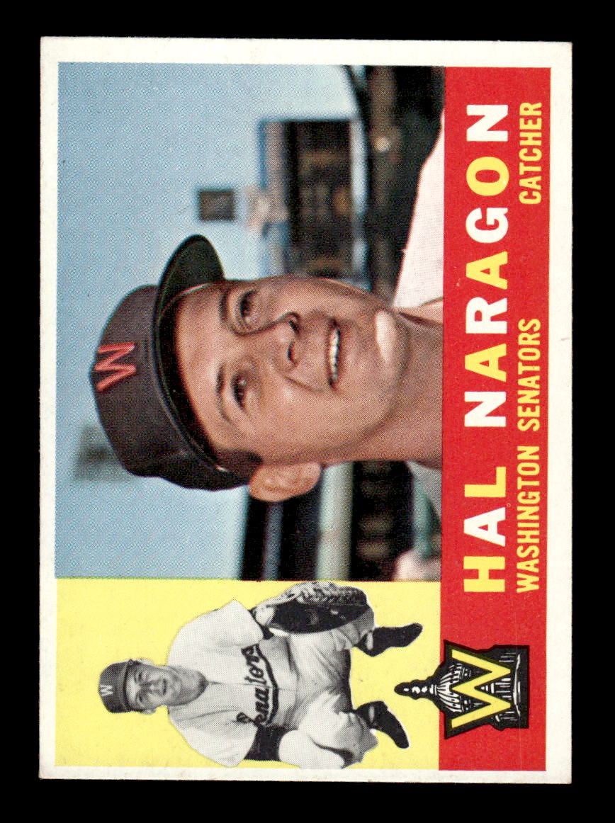 1960 Topps #231 Hal Naragon - Washington Senators EX