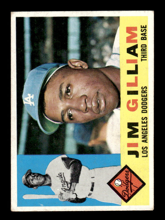1960 Topps #255 Jim Gilliam - Los Angeles Dodgers EX