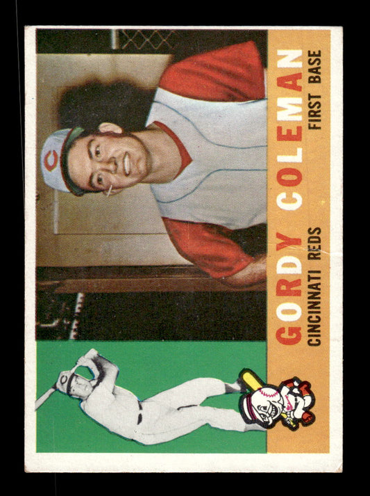 1960 Topps #257 Gordy Coleman - Cincinnati Reds RC EX