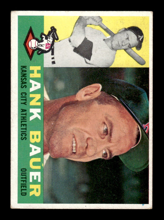 1960 Topps #262 Hank Bauer - Kansas City Athletics EX