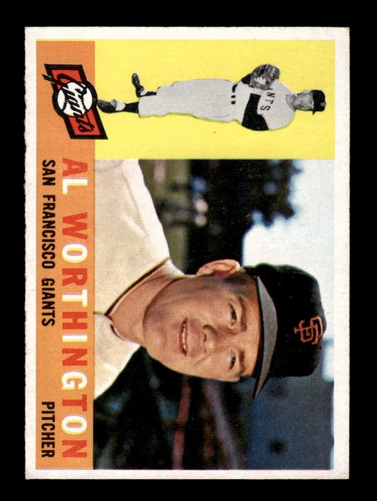 1960 Topps #268 Al Worthington - San Francisco Giants EX