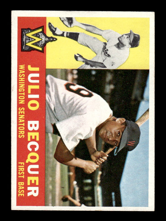 1960 Topps #271 Julio Becquer - Washington Senators EXMT