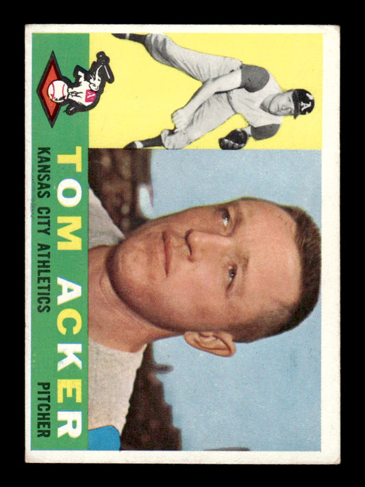 1960 Topps #274 Tom Acker - Kansas City Athletics VG