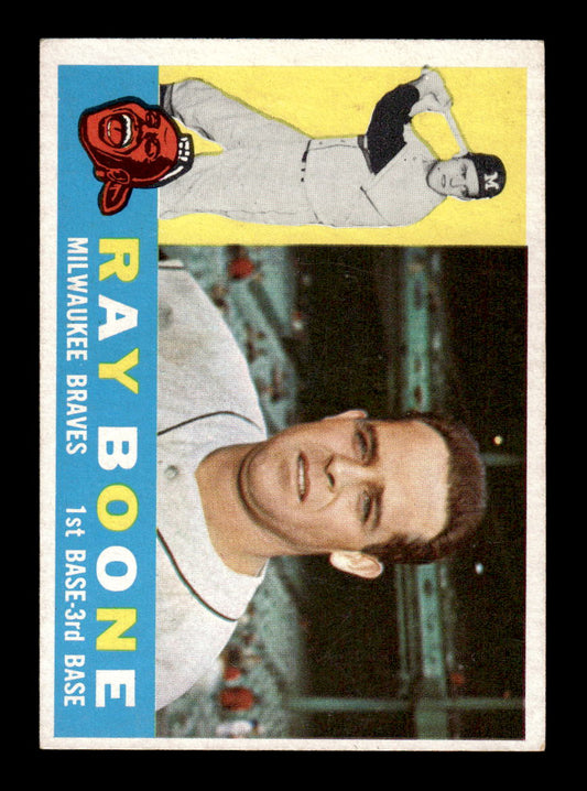 1960 Topps #281 Ray Boone - Milwaukee Braves EX