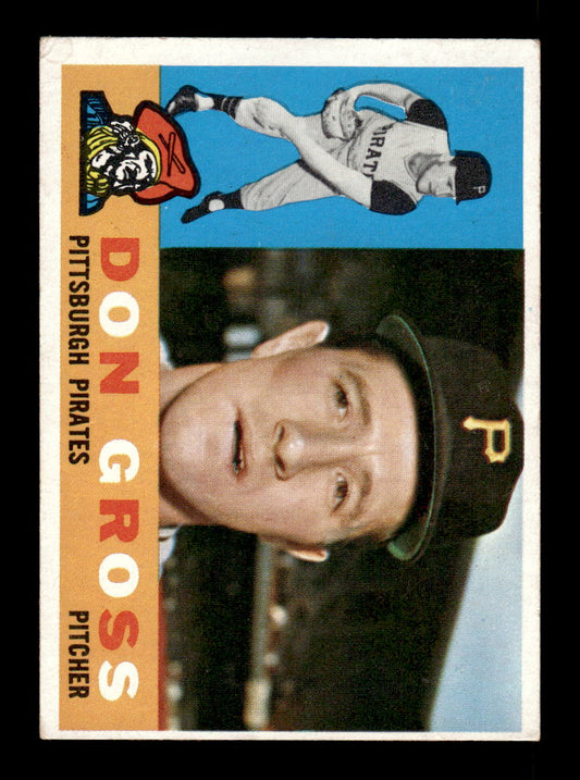 1960 Topps #284 Don Gross - Pittsburgh Pirates EX
