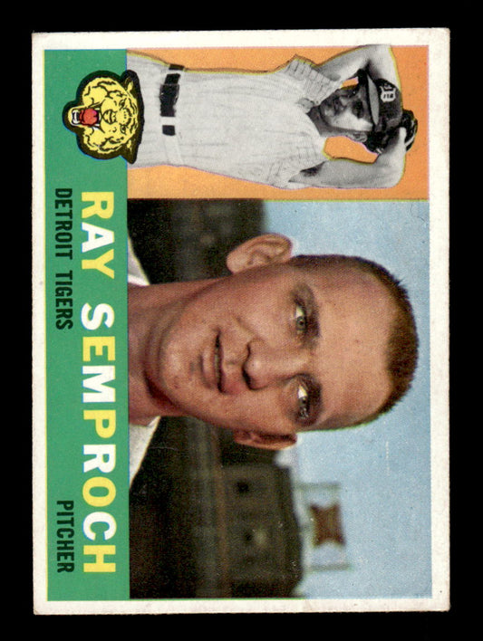 1960 Topps #286 Ray Semproch - Detroit Tigers EX