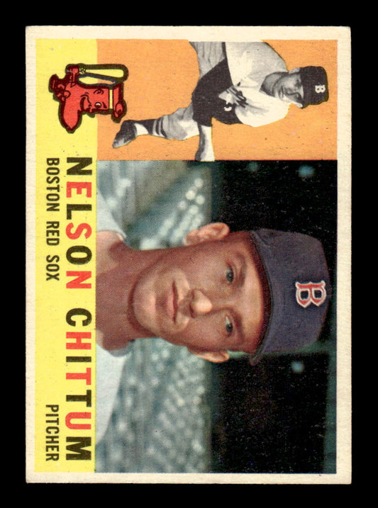 1960 Topps #296 Nelson Chittum - Boston Red Sox RC EX