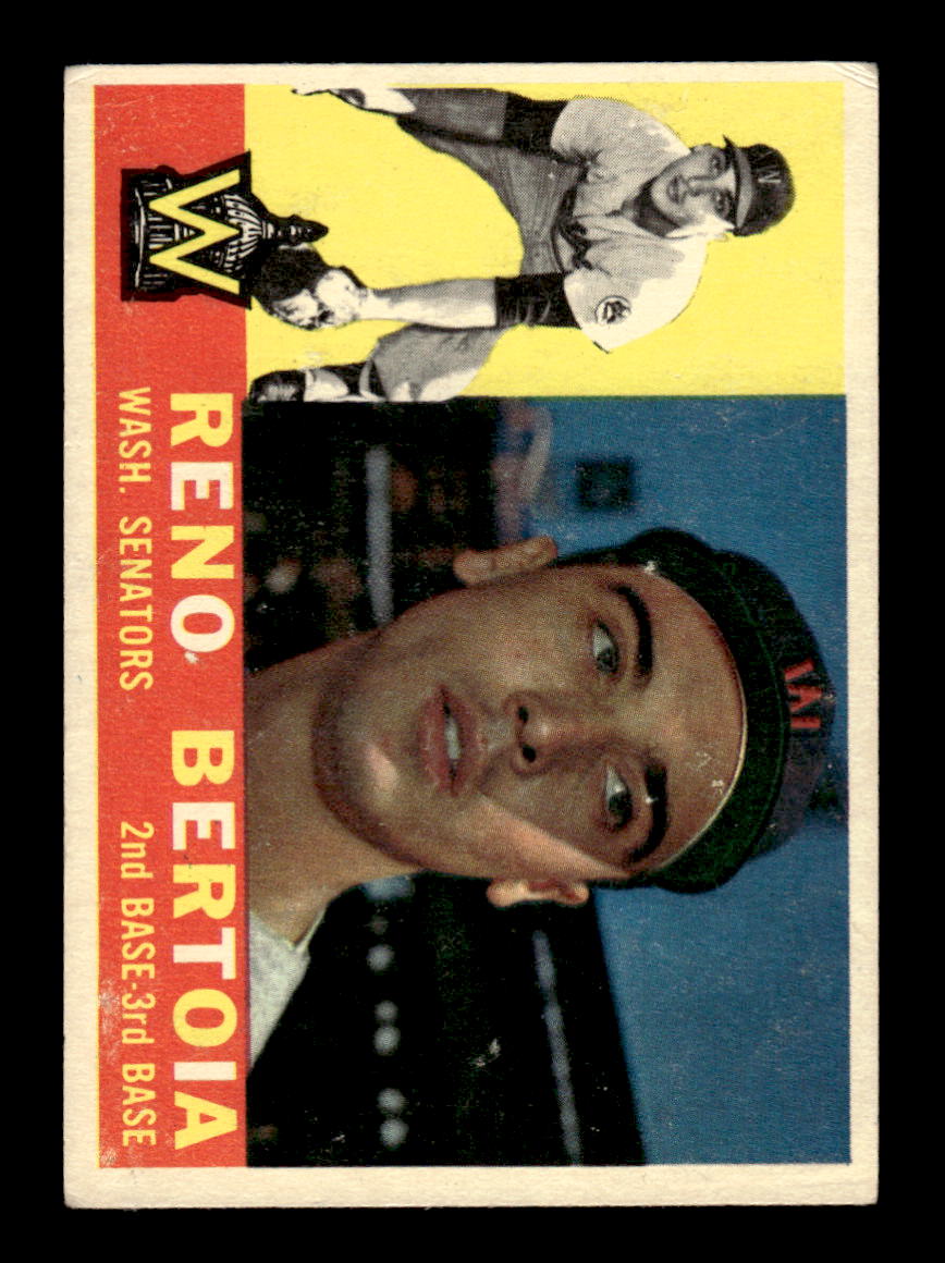 1960 Topps #297 Reno Bertoia - Washington Senators EX