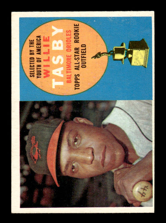 1960 Topps #322 Willie Tasby - Baltimore Orioles EX