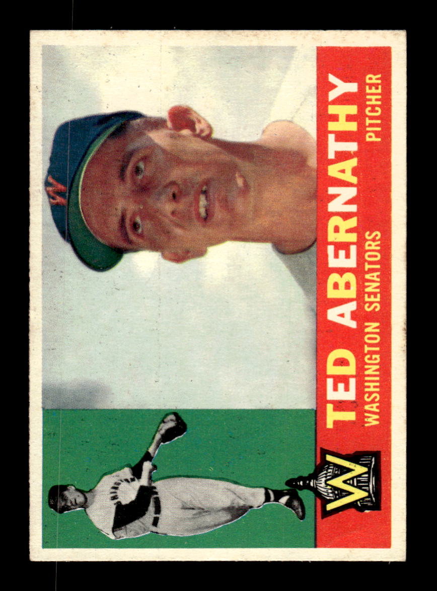 1960 Topps #334 Ted Abernathy - Washington Senators EX