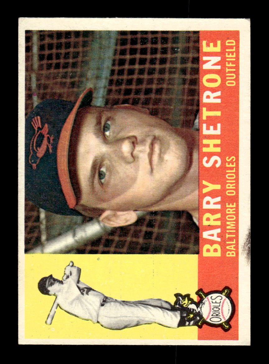 1960 Topps #348 Barry Shetrone - Baltimore Orioles RC VGEX