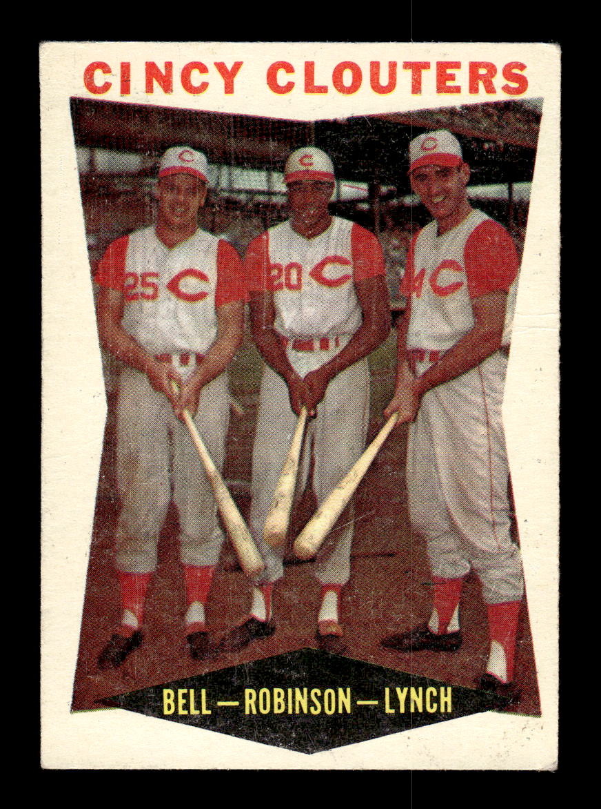 1960 Topps #352 Cincy Clouters - Bell / Robinson / Lynch VG