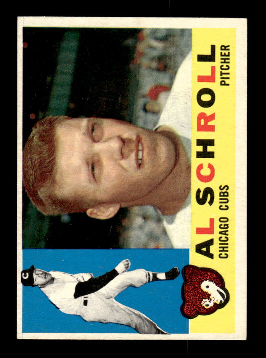 1960 Topps #357 Al Schroll - Chicago Cubs EXMT