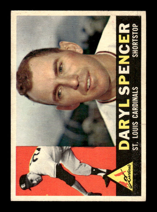 1960 Topps #368 Daryl Spencer - St. Louis Cardinals VG