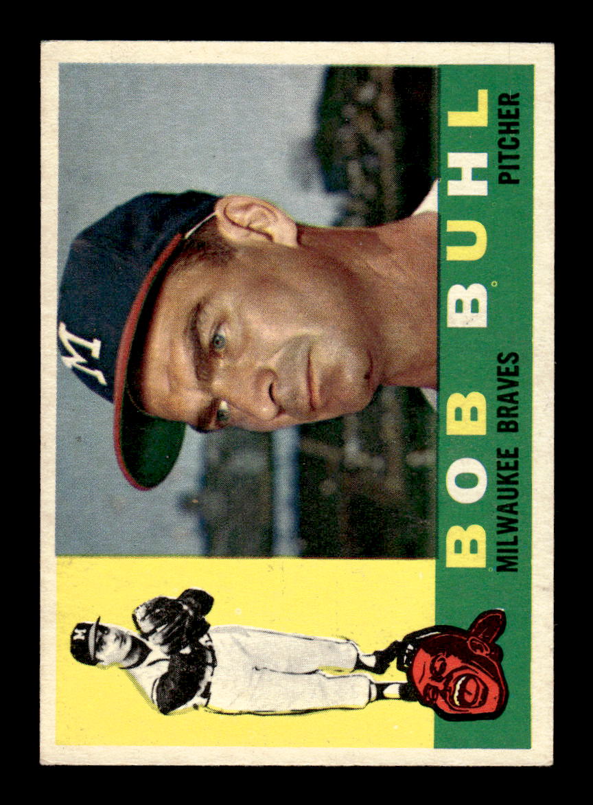 1960 Topps #374 Bob Buhl - Milwaukee Braves EXMT