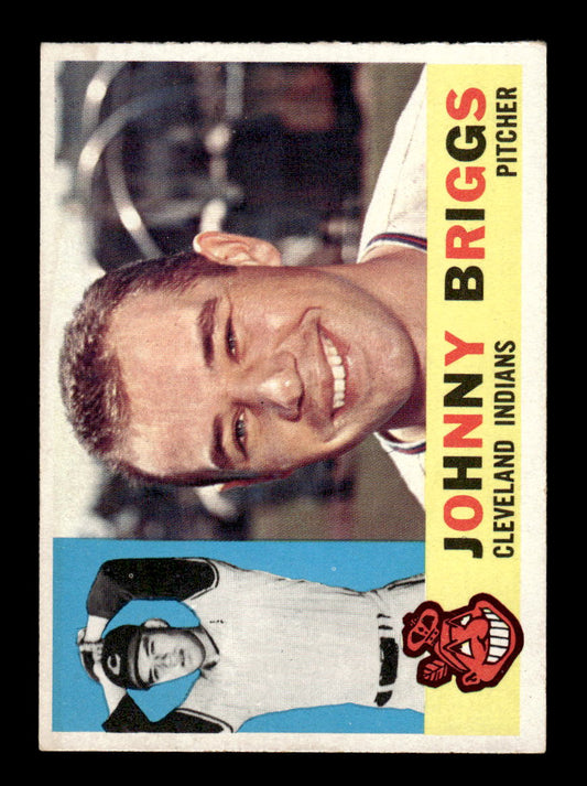 1960 Topps #376 Johnny Briggs - Cleveland Indians EX