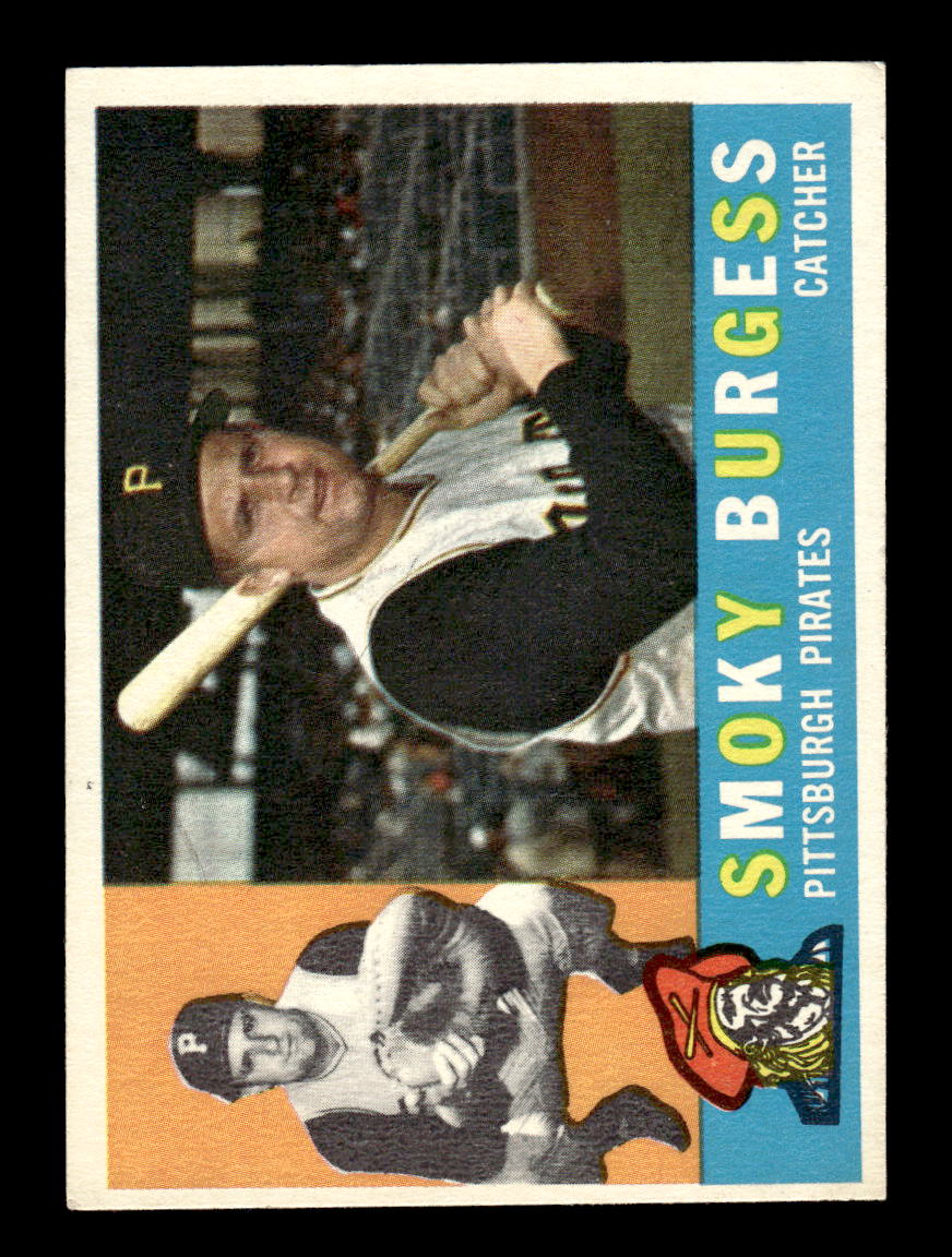 1960 Topps #393 Smoky Burgess - Pittsburgh Pirates EX GRAY BACK