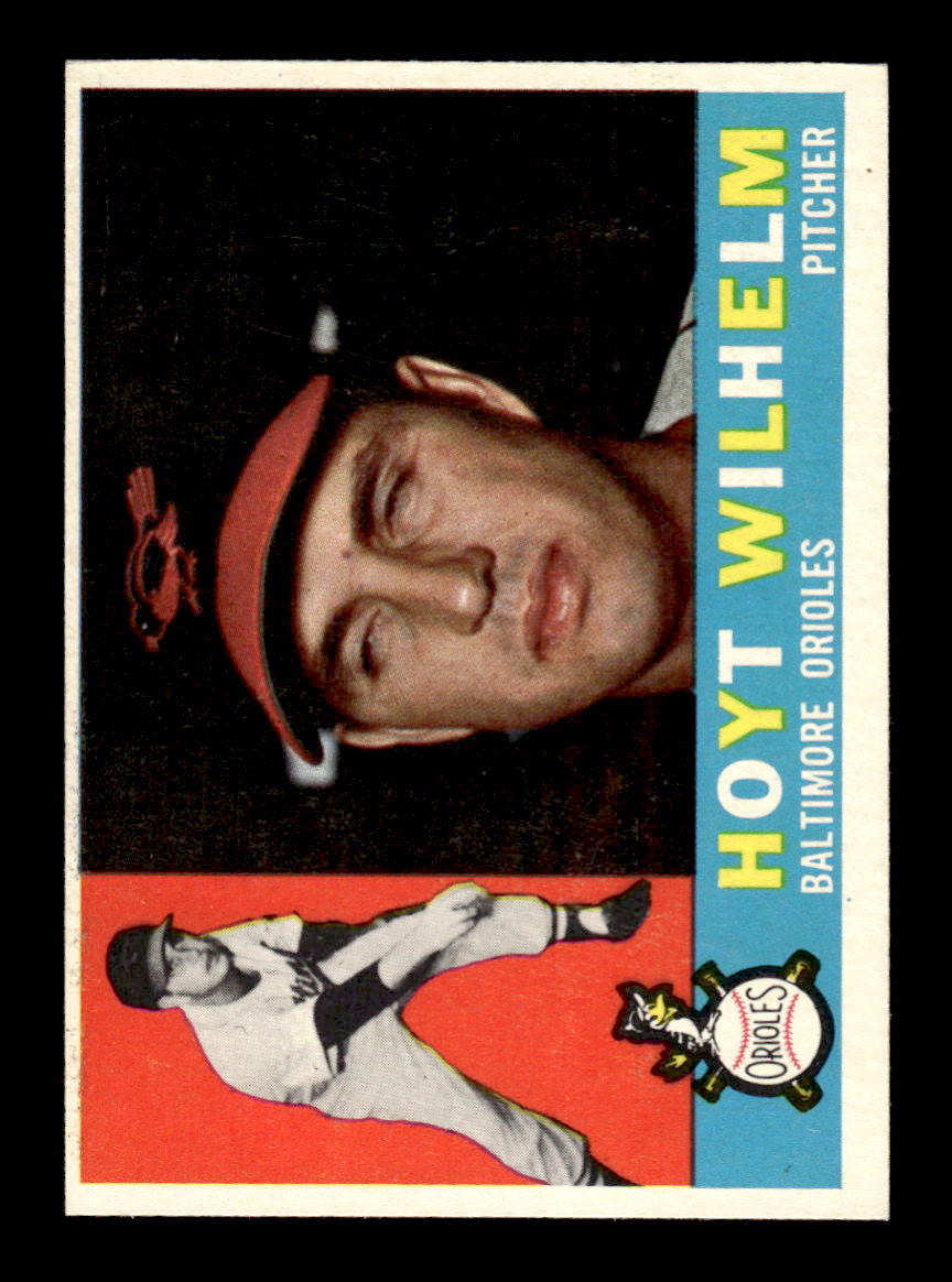1960 Topps #395 Hoyt Wilhelm - Baltimore Orioles EXMT GRAY BACK