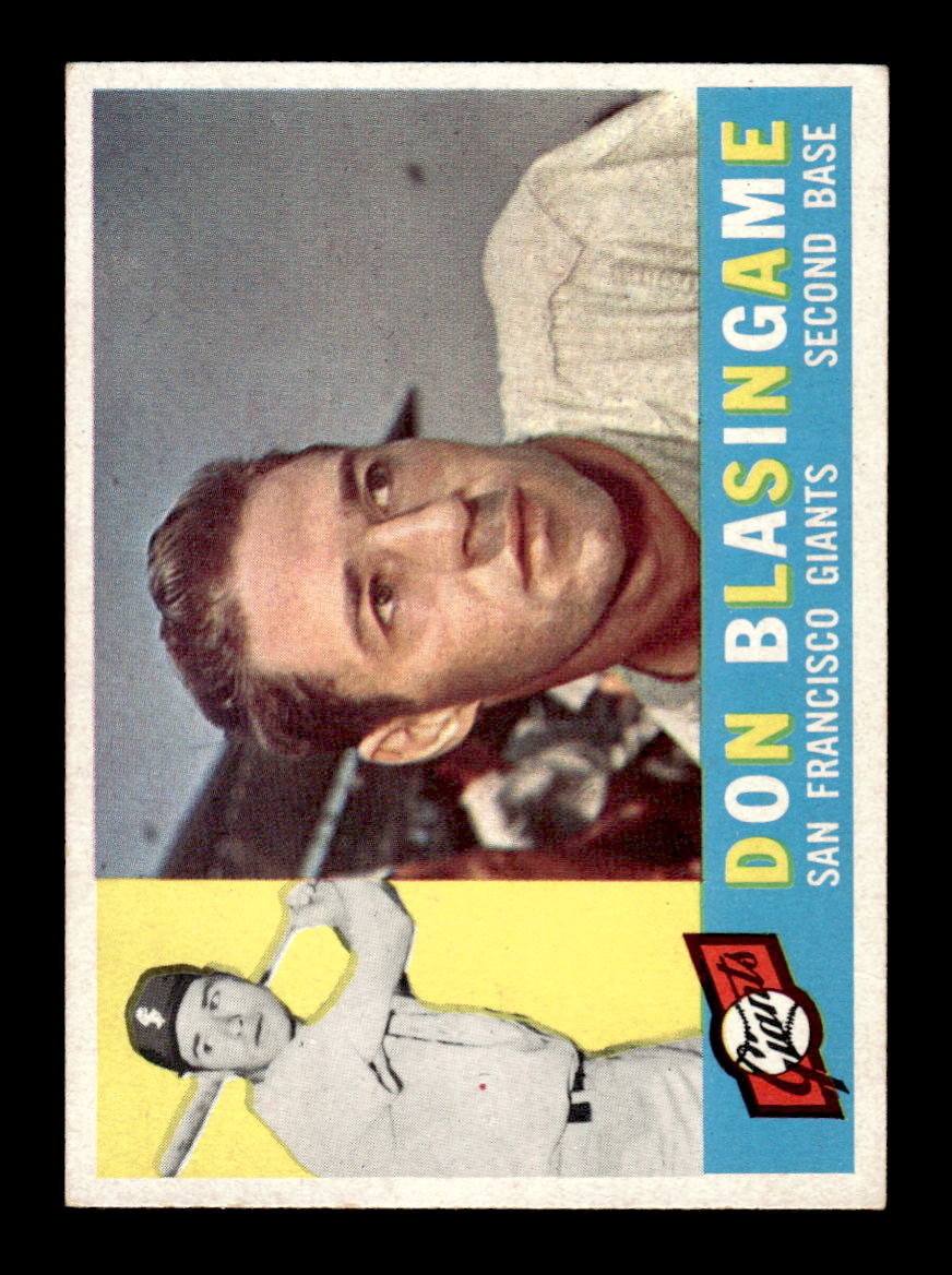 1960 Topps #397 Don Blasingame - San Francisco Giants EX