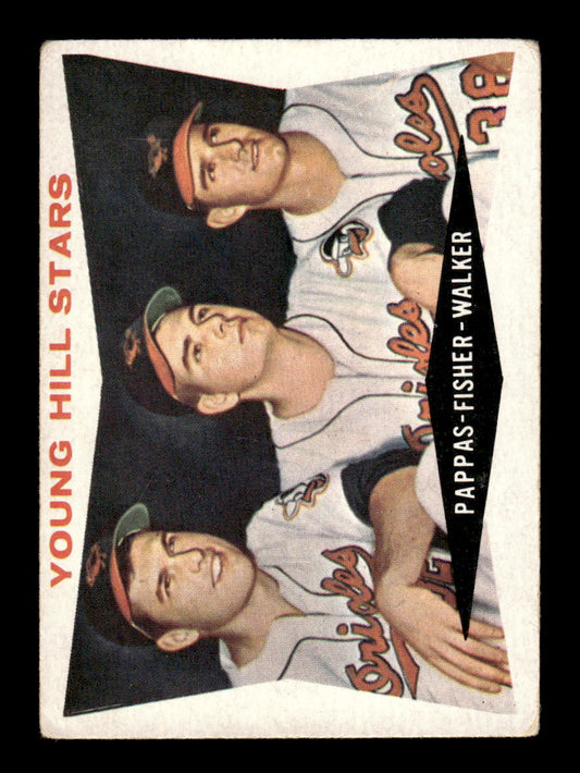 1960 Topps #399 Young Hill Stars - Pappas / Fisher / Walker VGEX