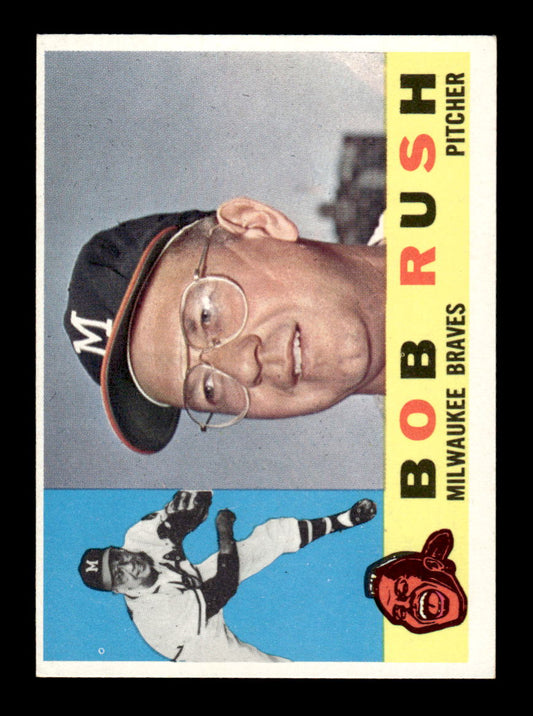 1960 Topps #404 Bob Rush - Milwaukee Braves EXMT