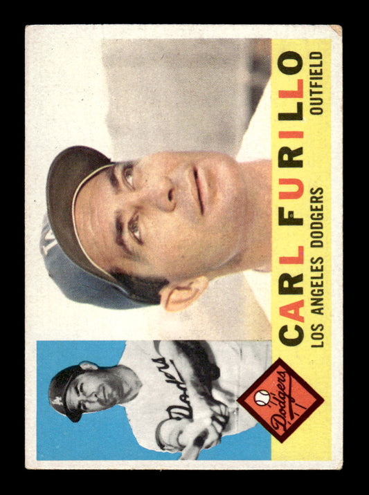 1960 Topps #408 Carl Furillo - Los Angeles Dodgers VGEX