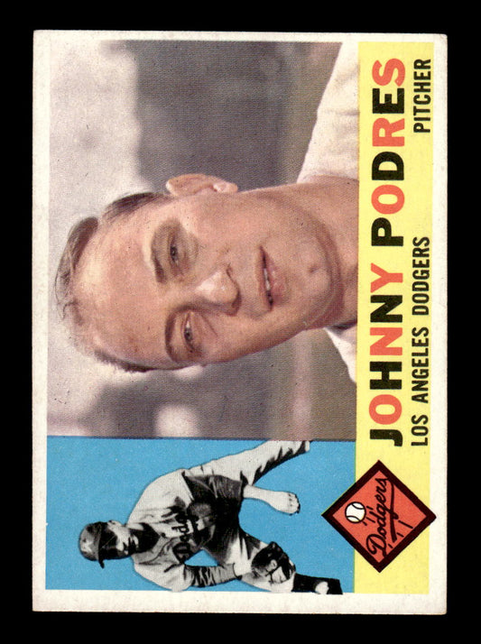 1960 Topps #425 Johnny Podres - Los Angeles Dodgers EX