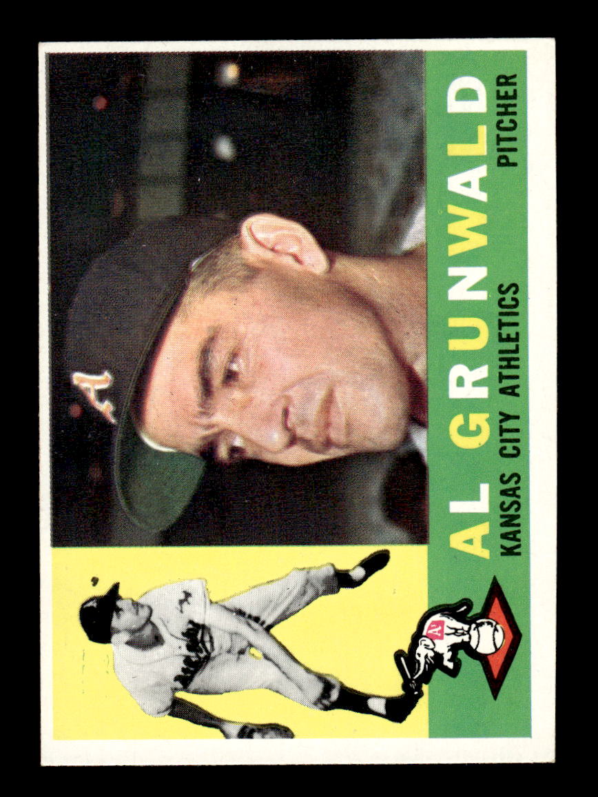 1960 Topps #427 Al Grunwald - Kansas City Athletics RC EX