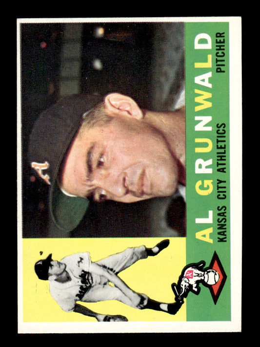 1960 Topps #427 Al Grunwald - Kansas City Athletics RC EX
