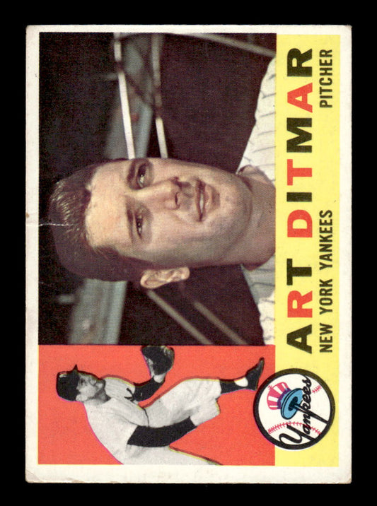 1960 Topps #430 Art Ditmar - New York Yankees VGX