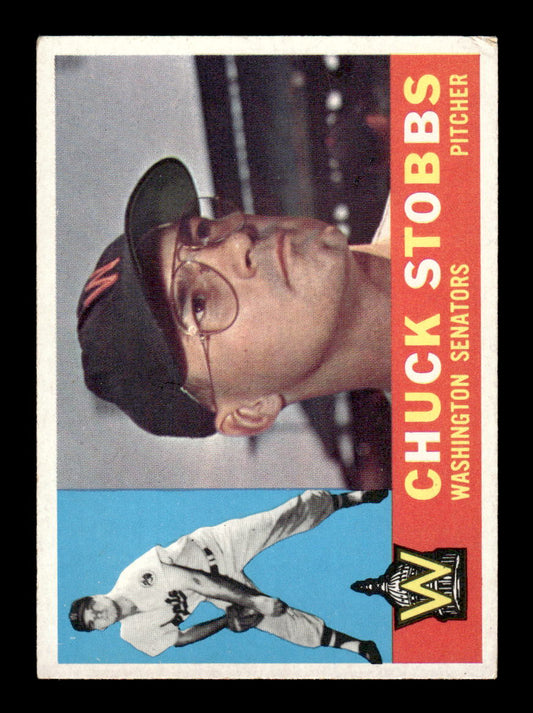 1960 Topps #432 Chuck Stobbs - Washington Senators EX