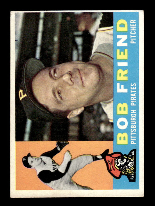 1960 Topps #437 Bob Friend - Pittsburgh Pirates EX
