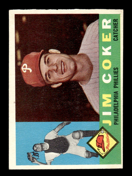 1960 Topps #438 Jimmie Coker - Philadelphia Phillies RC EXMT