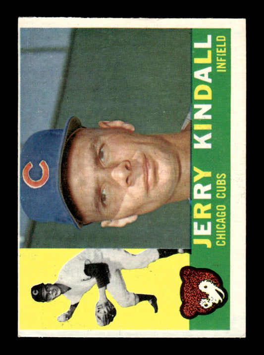 1960 Topps #444 Jerry Kindall - Chicago Cubs EX