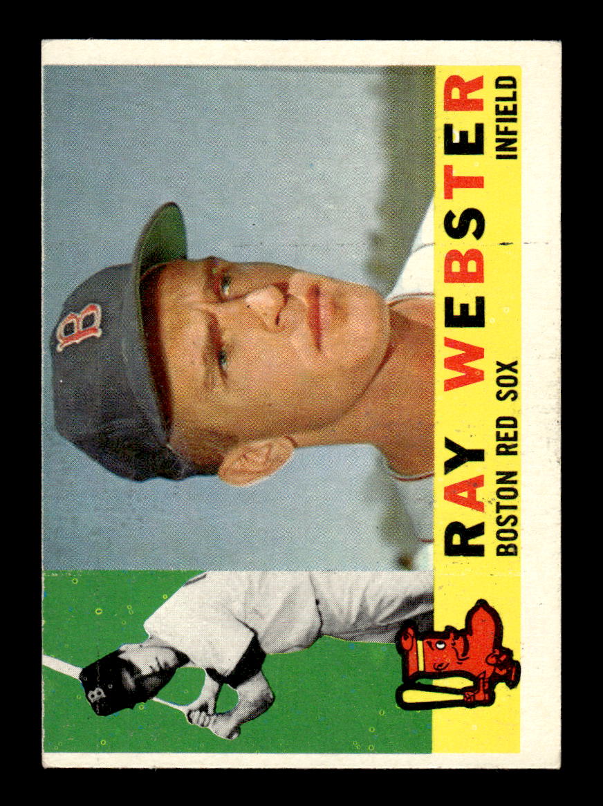 1960 Topps #452 Ray Webster - Boston Red Sox EX