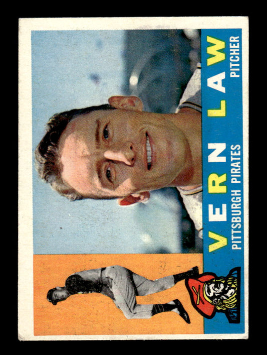 1960 Topps #453 Vern Law - Pittsburgh Pirates EX