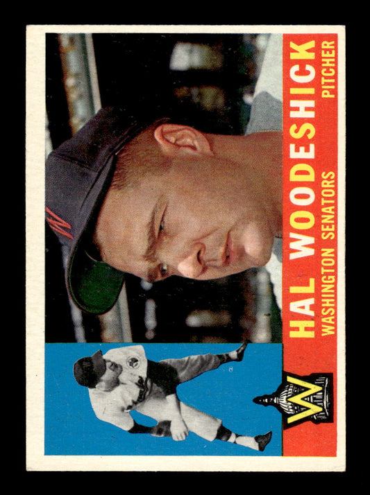 1960 Topps #454 Hal Woodeshick - Washington Senators EXMT