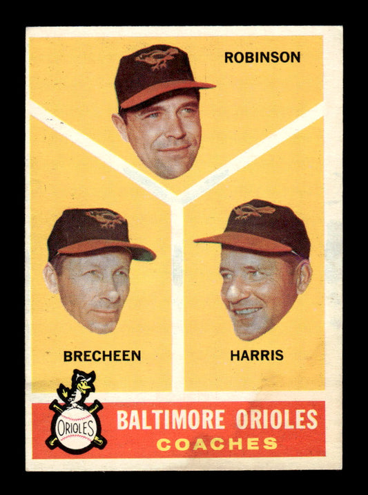 1960 Topps #455 Orioles Coaches EX