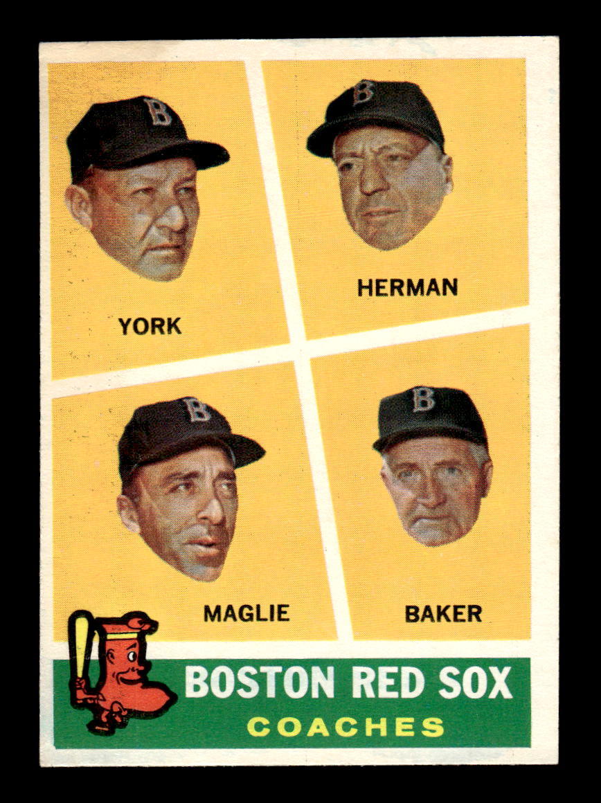 1960 Topps #456 Red Sox Coaches EXMT