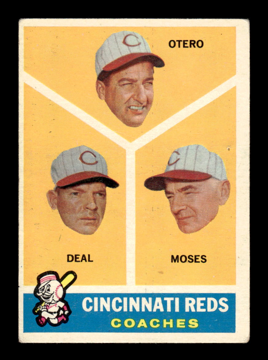 1960 Topps #459 Reds Coaches VGEX
