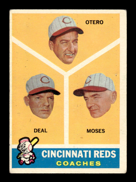 1960 Topps #459 Reds Coaches VGEX