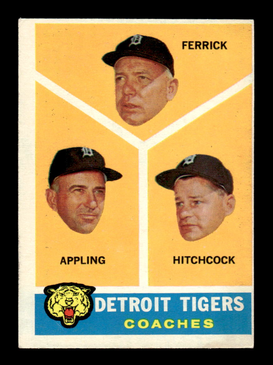 1960 Topps #461 Tigers Coaches EXMT